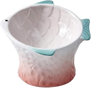 Pet Bowl Double Dog Bowls Set Ceramic Food Feeder Water Cats Bowl Lattice Collection Medium Tilt Raised Elevated Stand Dog Dishes (Color : Pink)