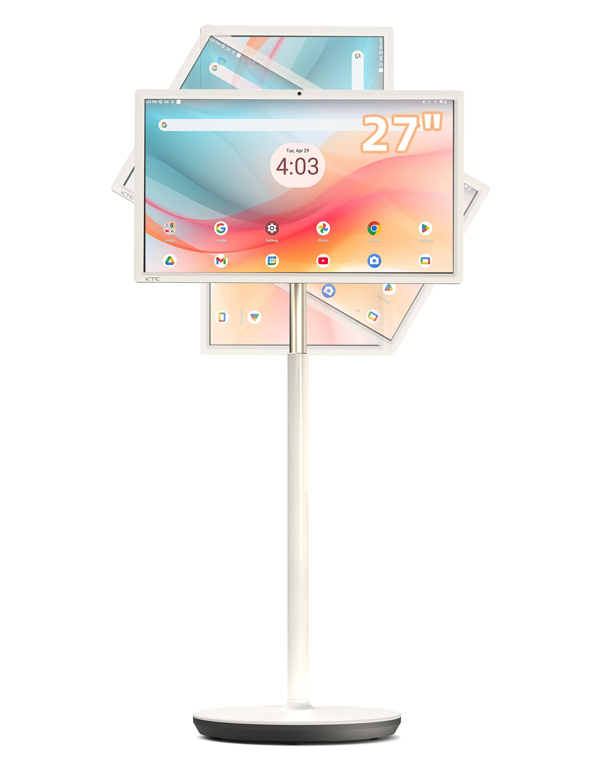 KTC 27 Inch Portable TV Monitor - 1080P Touch Screen Gaming Computer Monitor, 60Hz, Bulit-in Camera, Compatible with Google TV, 4000:1 Contrast,