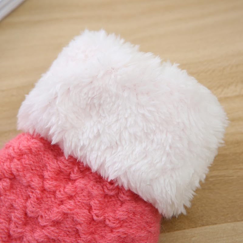 INOGIH Kids Toddlers Winter-Warm-Knit-Mittens 2-6TSoft-Elastic Thick-Lined Gloves for Cold Weather - Image 4