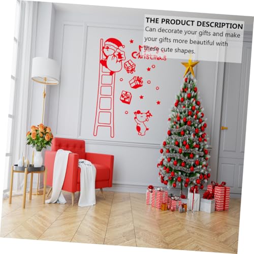 Vinilo decorativo de Santa Claus rojo 70x50 cm miniatura 4
