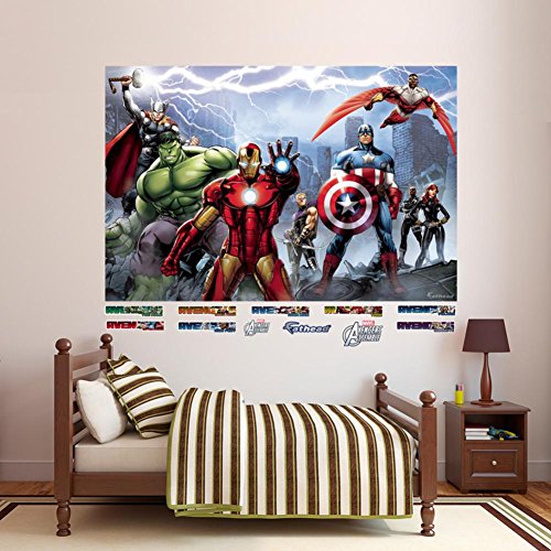 Fathead Avengers Assemble: Mural-Huge Officially Licensed Marvel Removable Graphic Wall Decal
