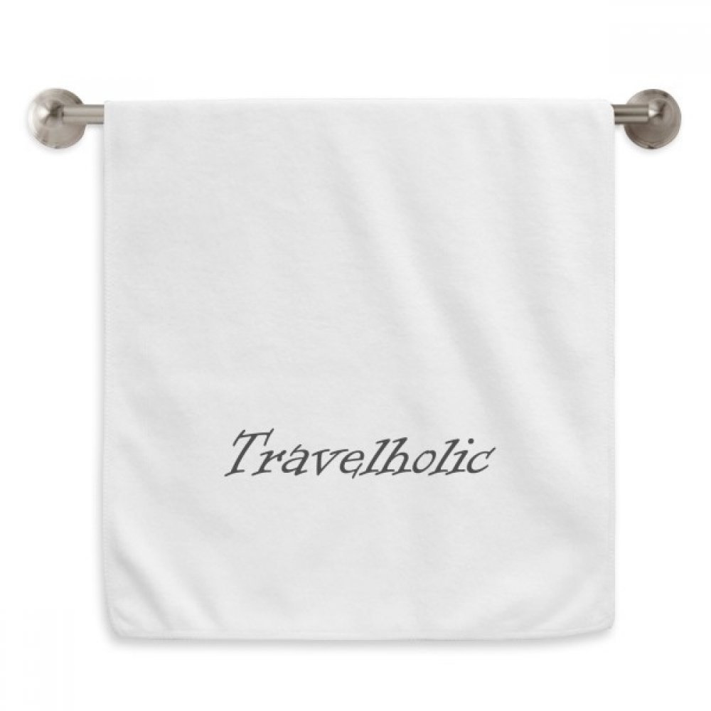 Serviettes débarbouillettes Travelholic blanches pour le sport et le voyage