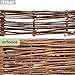 UrFence 1 Stück Beeteinfassung Weide - 100x20 Weidengeflecht Zaunelemente zum Stecken - Rasenkante 20 cm Hoch - Beetbegrenzung Holz Steckzaun Weidenzaun Beetumrandung Gartenweg Flechtzaun Gartenzaun