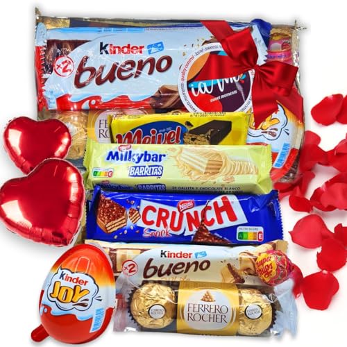 Imagen de Mega Bandeja Chocolates Kinder Joy Kinder Bueno Ferrero Rocher Barritas Chocolate Nestle Chupa Chups