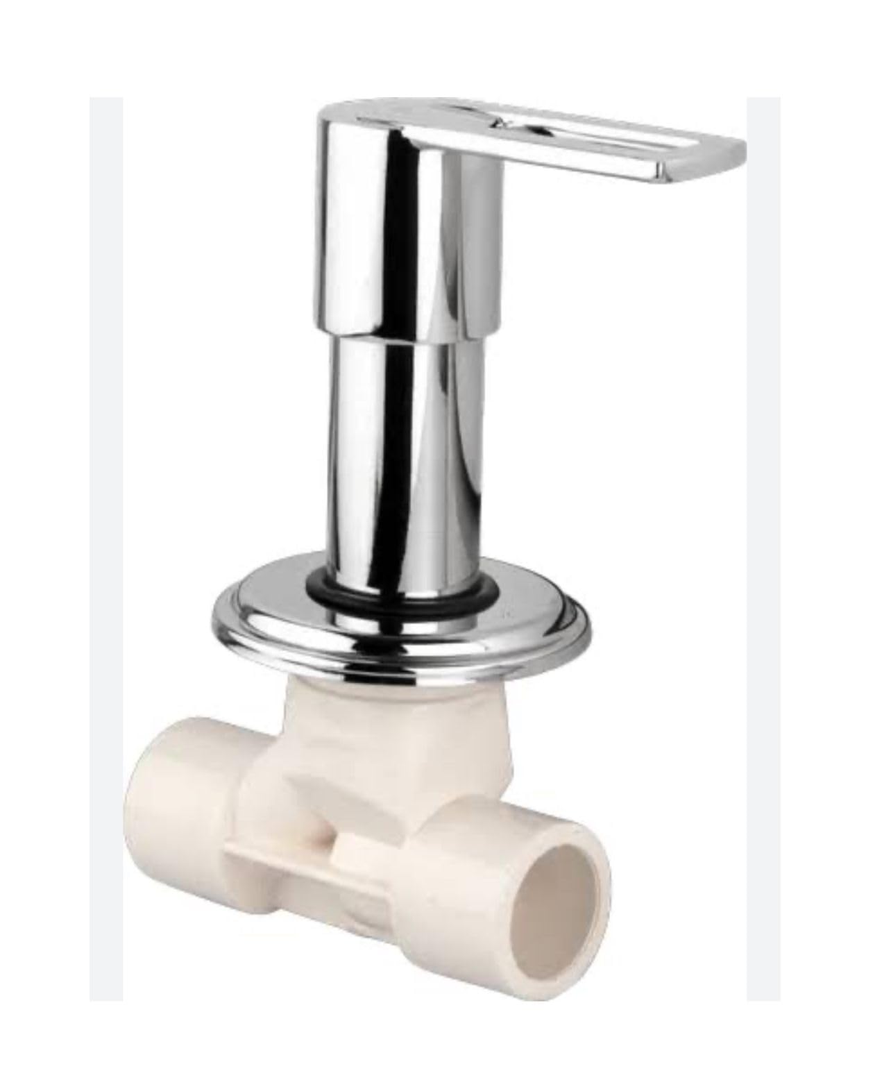 CPVC Concealed with Brass Stop Cock with Flange Stop Valve Tap CPVC Concealed for Bathroom PVC Concealed 15 MM Stop Valve with Wall Flange (3/4 oxysiya) (B0D9H3R6BL) Amazon Price History, Amazon Price Tracker