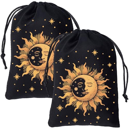 CREATCABIN Bolsas de Terciopelo para Guardar Cartas de Tarot,