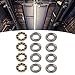 Baxnore Industrial Strength Thrust Ball Bearings High Capacity Axial Load Steel Bearings Set for Machinery and Equipment 10Pcs 3613 Series Bearing Kit with Washers and Rings (3613-0516-0008)