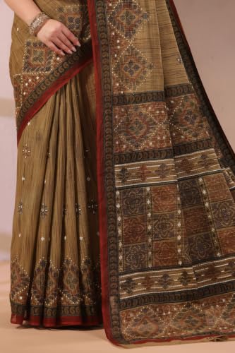 Image of TAMAIRA FASHION Mulmul Pure Cotton Saree For Woman |Office Wear Daily Wear Sarees For Women Without Blouse Piece(Available in 10 Colours)