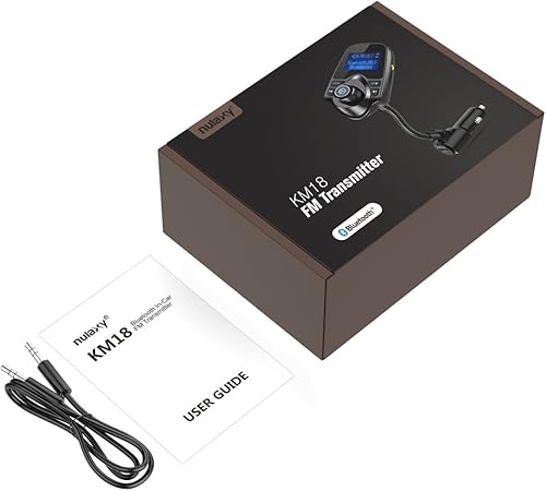 Miniatura 18 de [versión más reciente LED transmisor FM], Nulaxy transmisor de radio FM inalámbrico por Bluetooth para el coche, Negro