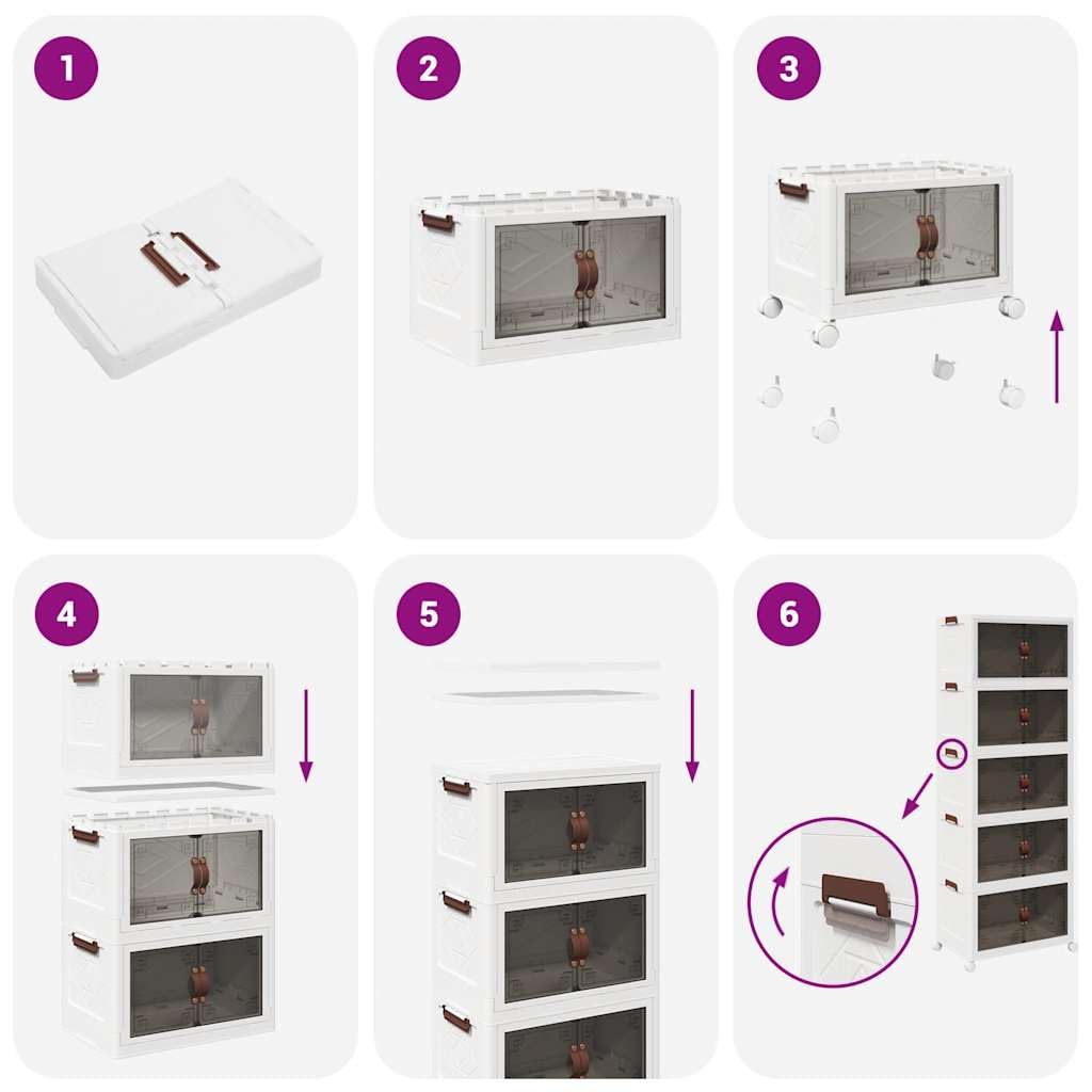 Caja de almacenaje apilable con Ruedas 5niveles 75L 64x40x179cm,Bricolaje,Herramientas,Carretillas de Carga,12.54kg-4012374