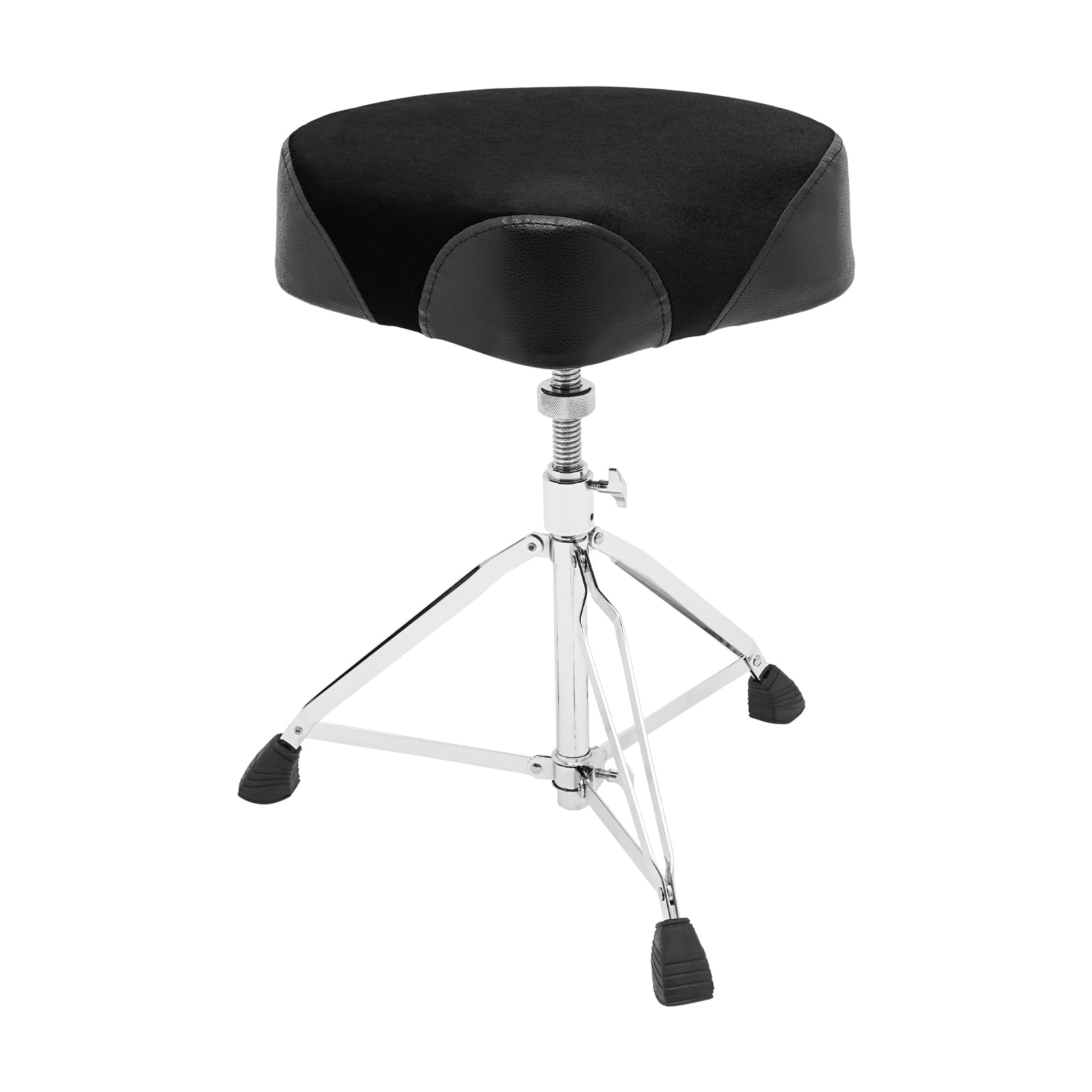 Sgabello con tamburo imbottito, pieghevole e portatile, sgabello per batteria, regolabile in altezza con imbottitura, sgabello per batteria con piedini antiscivolo