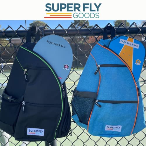 Image of Super Fly Goods Pickleball Tennis Bag Backpack | Women Men Tennis Backpack or Sling Reversible | Pickleball Paddle, Tennis Rackets, Badminton Racquet, Squash Racquet, Balls and Other Accessories