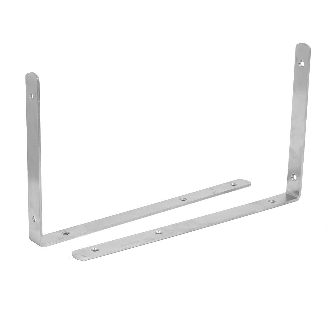 uxcell 350mm 14-inch Length Stainless Steel 90 Degree L Shaped Angle Bracket Brace 2pcs