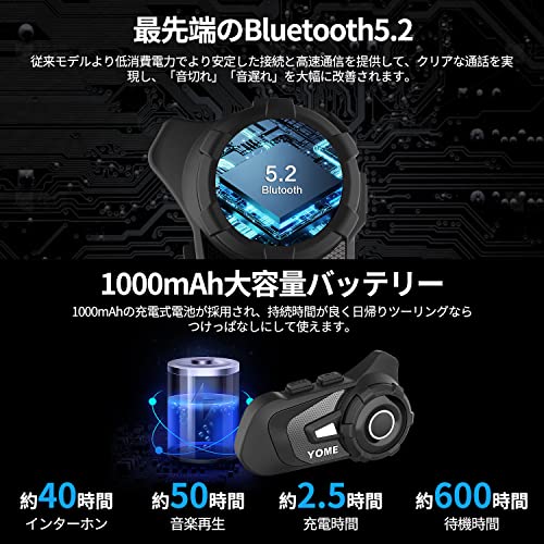 Amazon.co.jp: YOME Health and life : バイク インカム