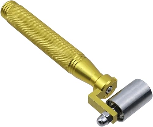 Vista 11 de LC LICTOP Rodillo de costura de acero inoxidable de 1.26 pulgadas con mango de plástico, herramienta de rodillo de costura de papel tapiz