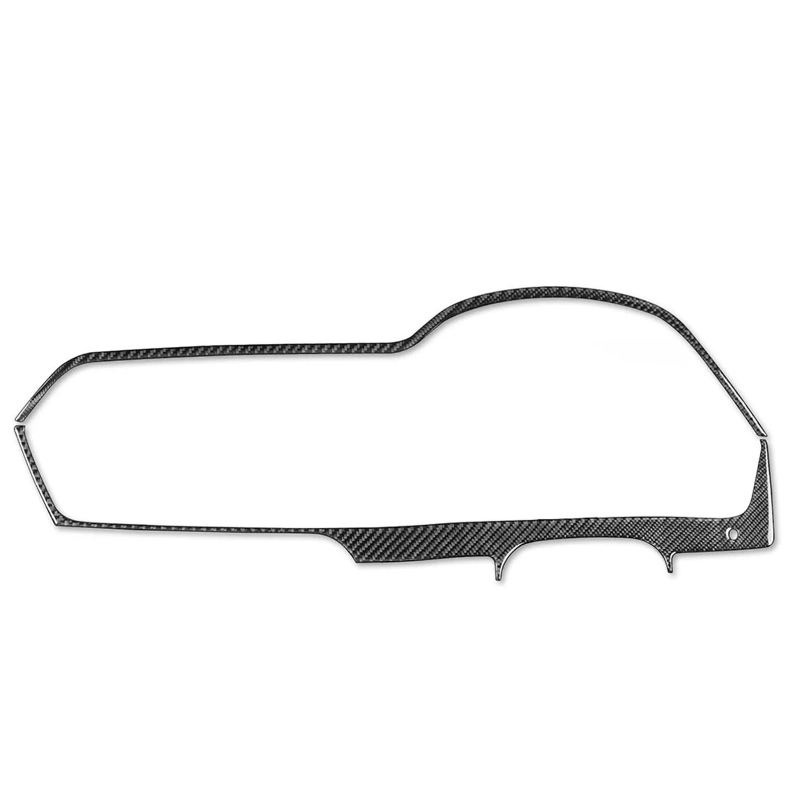 for Benz W204 2012-2014 Car Accessories Red Real Carbon Fiber Speedometer Dashboard Cover Trim Interior Sticker Modification FRTRGVUVXP(RHD 1)