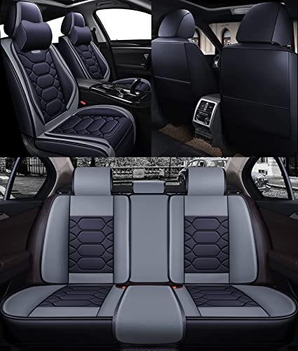 Housses de siège de voiture pour Mercedes-Benz EQV EQA EQB noir et gris