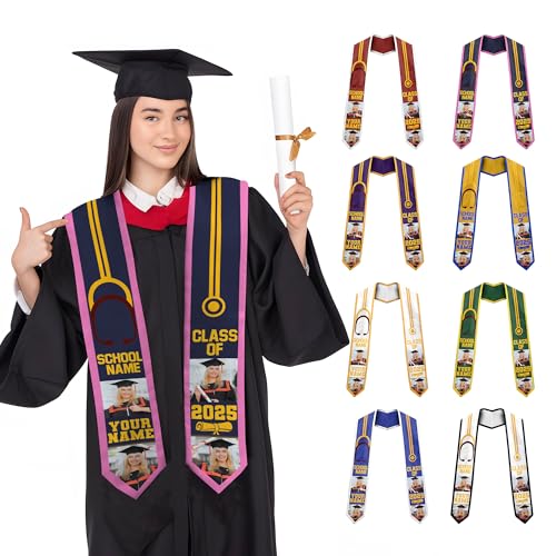 Customized Nursing Graduation Stole/Sash, RN Nurse Stole Graduate 2025, Class of 2025 With Medical Logo Gs 7