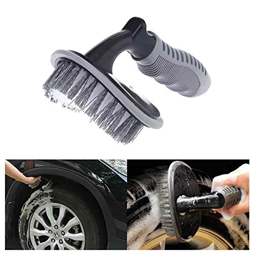 AllExtreme EXCTCB1 TType Car Tyre Cleaning Brush Scrubber With