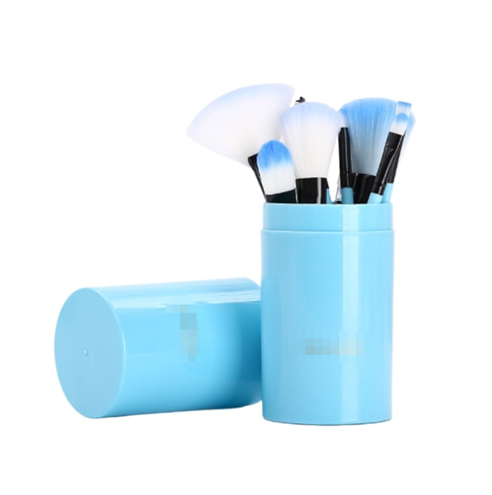 Brocha Base Maquillaje Juego De 12 Brochas De Maquillaje For Sombras De Ojos, Rubor Y Contorno Facial Brocha Maquillaje Fluido(Blue)