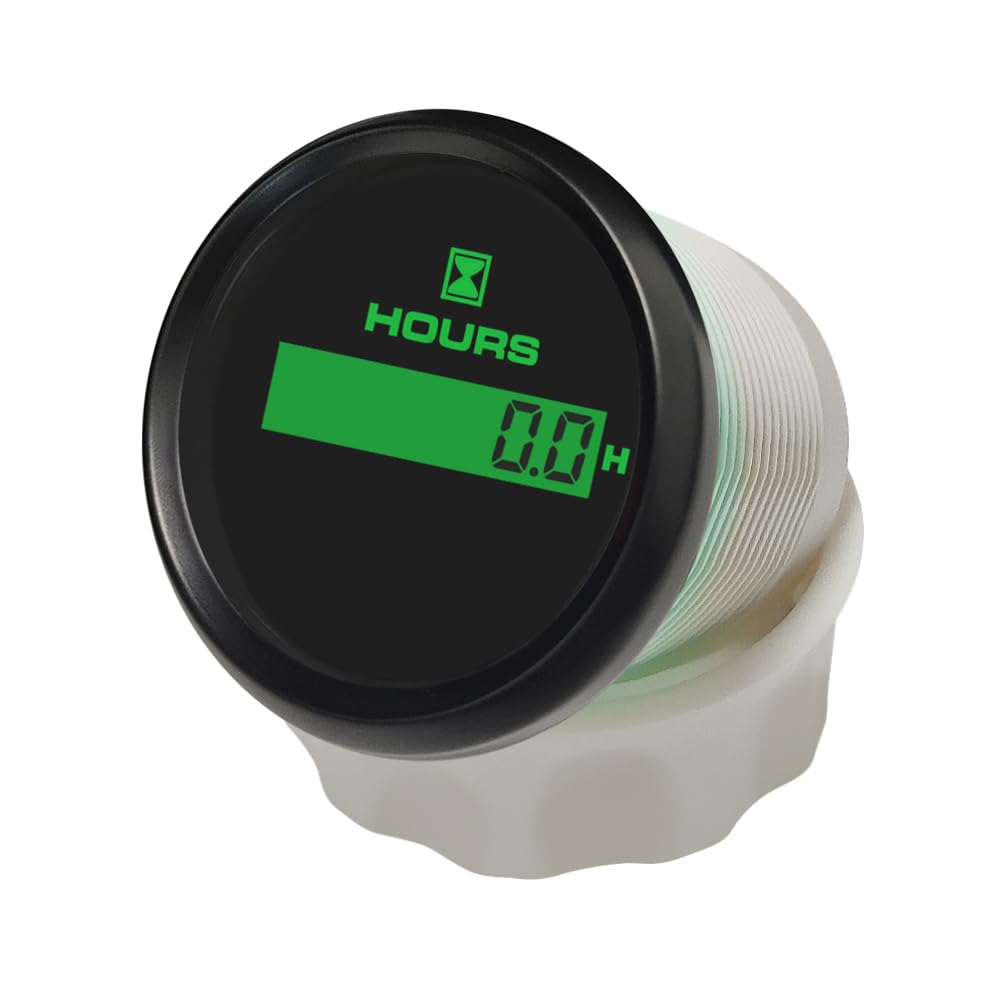 ELING 52mm contatore ore digitale ore regolabile con 8 colori retroilluminato 12V 24V per auto ATV UTV
