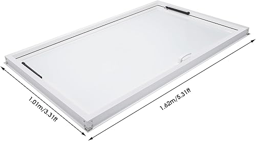 Miniatura 9 de Ventana de concesión de 64 x 40 pulgadas, soporte de concesión para remolque, ventana de servicio, toldo para alimentos, camión, ventana de servicio