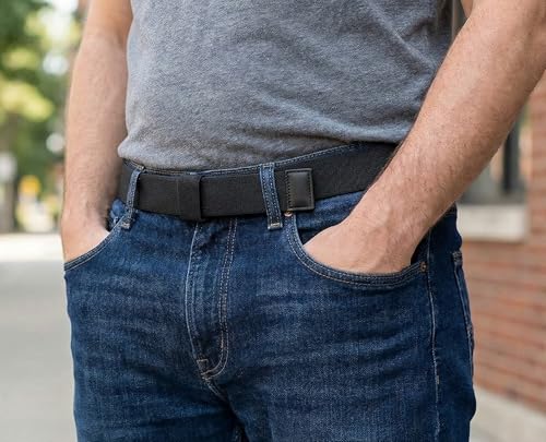 Flexible Black Nylon Hook Belt