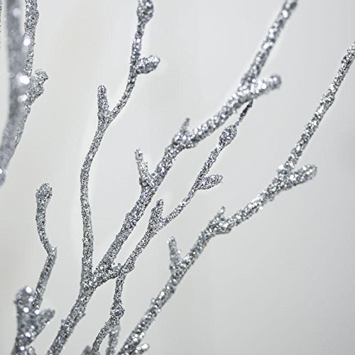 Silver Twig（シルバー・トゥイッグ） Amazon.com: Factory Direct Craft Pack of 12 Silver Glittery