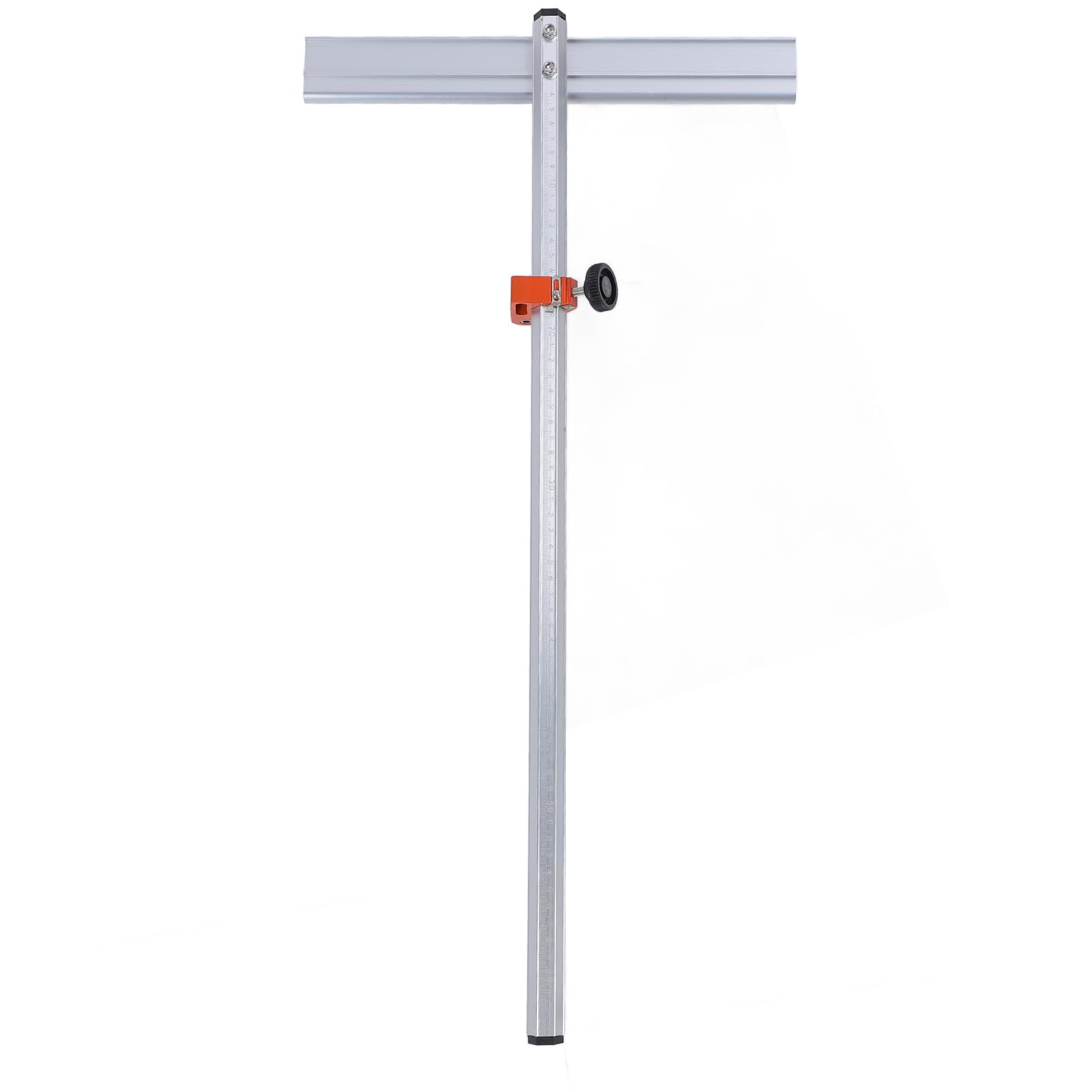 Przecinarka do Szkła w Kształcie Litery T o Długości 60 Cm, Narzędzie do Cięcia T ze Stopu Aluminium, Narzędzie Cięcia Płytek Szklanych z 14 łożyskami Rolkowymi i Automatycznym Oliwieniem,