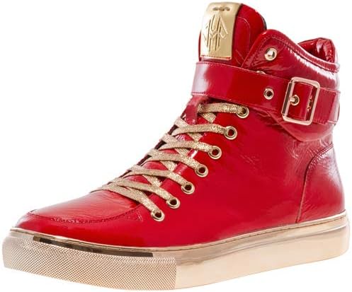 Jump Newyork Men's Sullivan Red Patent High-Top Fashion Sneaker 10 D US Men