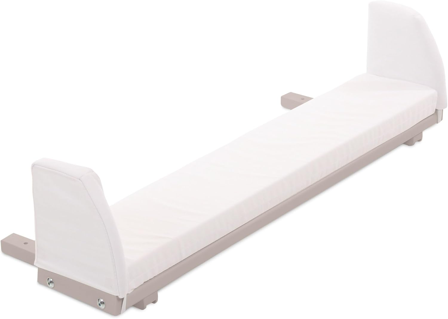 babybay Extension Side Painted Beige Including Mattress Supplement White Suitable for Boxspring XXL Model