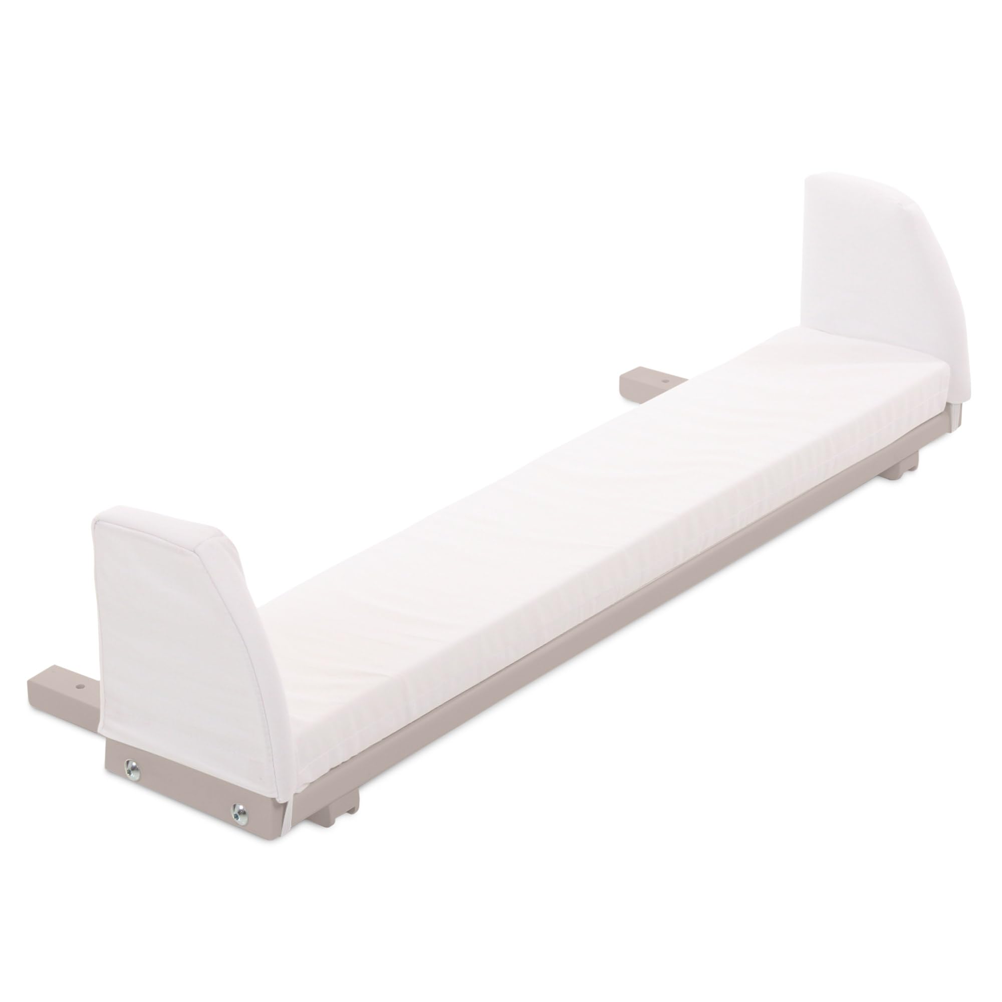 babybay Verlängerungsseite beige lackiert inkl. Matratzenergänzung weiß passend für Modell Boxspring XXL