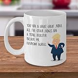 NA Tasse de café drôle de Juge, Cadeaux personnalisés de nom personnalisé pour Avocat, Tribunal, Avocat, judiciaire, président de Donald Trump, idée de Cadeau de nouveauté