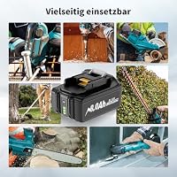2 X 8000mAh für Makita Akku 18V, Ersatz für Makita 18V Akku mit Ladegerät – Ansicht 9