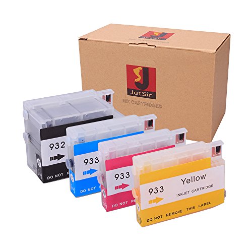 Caidi Refillable Ink Cartridge 932 933 for Hp Officejet 6100/6600/6700, 7110/7610 Wide Format Eprinter