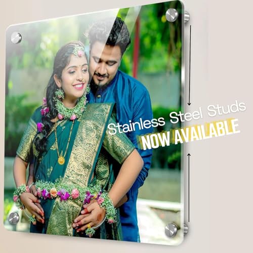 Image of 5 mm Acrylic Customize Photo Frame for Wall | Personalized Photo Frame | Wall Decor | Wall Mount Frameless Picture Photo | Self Adhesive (5MM, 22X30 inches)