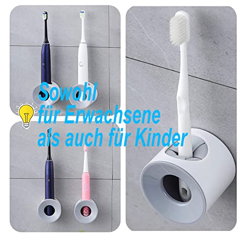 Badezimmer Wandmontierte Punch-freie Waschbecher Zahnbürste-Zahnstange