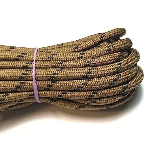 Image of 3 Pairs Heavy Duty Round Boot Laces Shoelaces for Hiking Walking Construction Safety Work Boots Shoes