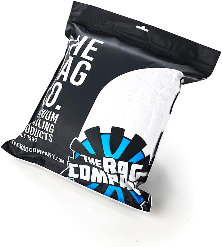 The Rag Company - Everest 1100 - Ultra-Thick Microfiber Towels for Cars, 16"x16", Double Plush 1100 GSM for Wax Removal & Buffing, White, (3-Pack)