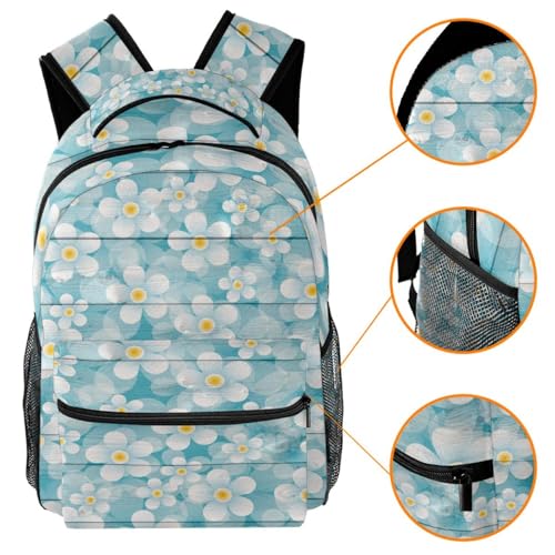 Sac d'école bleu multicolore 40cm résistant pour ados actifs