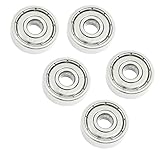 5 Pcs Skateboard Deep Groove Radial Ball Bearings 625ZZ 16 x 5 x 5mm