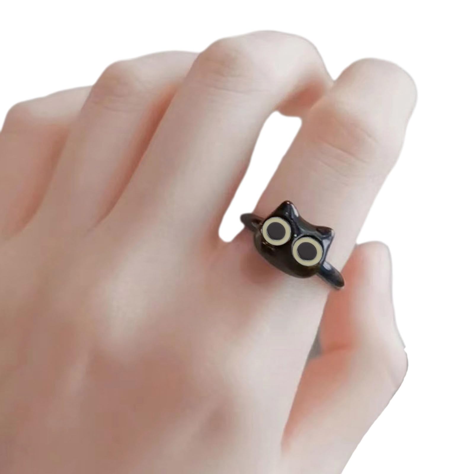 QWQJ Cute Little r Rings for Women Fashion Personalized Rings Banquet Accessories Rings Gift for Friend