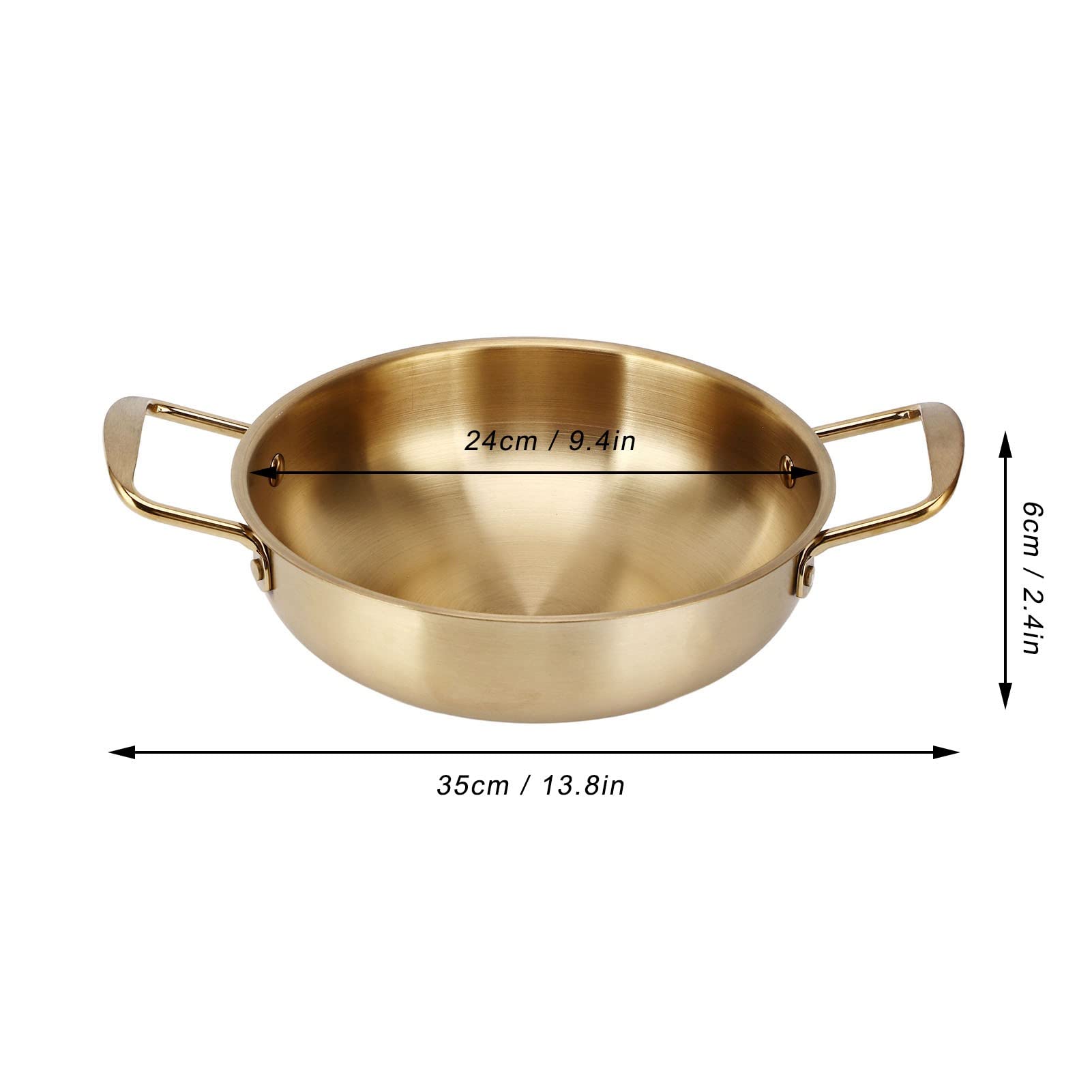 Pot à Nouilles Ramen Coréen En Acier Inoxydable - 28cm