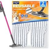 MyKEEPOW Steam Mop Pads Compatible with Schenley & Dupray Neat Steam Cleaners, Microfiber Mop Pad Refill for Multi-Surface Floor, 2 Pack, Grey