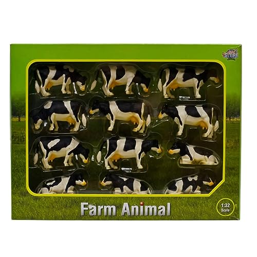 Preisvergleich Produktbild Van Manen 571929 Black and white Cows (set of 12)