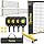 Pickleball Net Set with Wheels, 11FT & 22FT Portable Pickleball Net, 4 Pickleball Paddles, 4 Balls, 1 Carry Bag for Family & Casual Play