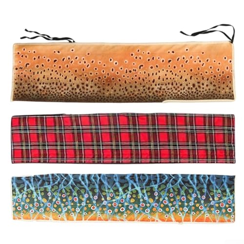 Custodia protettiva per canna da pesca a mosca di Maxcatch per 2 canne da 7 m a 4 sezioni, struttura in tessuto di cotone per una schermatura affidabile e una portabilità leggera (C)