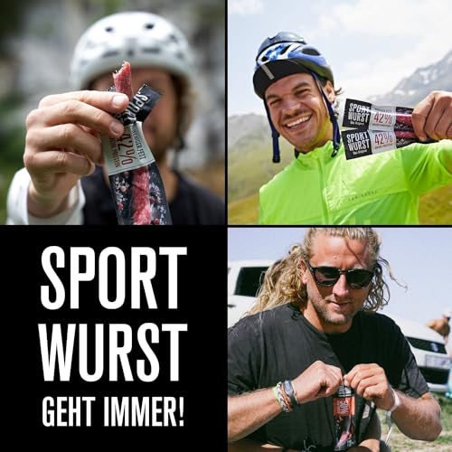 Grillido Original Sportwurst 25x25g (625g) mit knackiger Konsistenz - Pork Jerky Low Fat mit 42% Eiweiß - Geschenke für Männer, Pork Jerky, Bacon Snack, Protein Snacks ohne Zucker, Snacks gesund