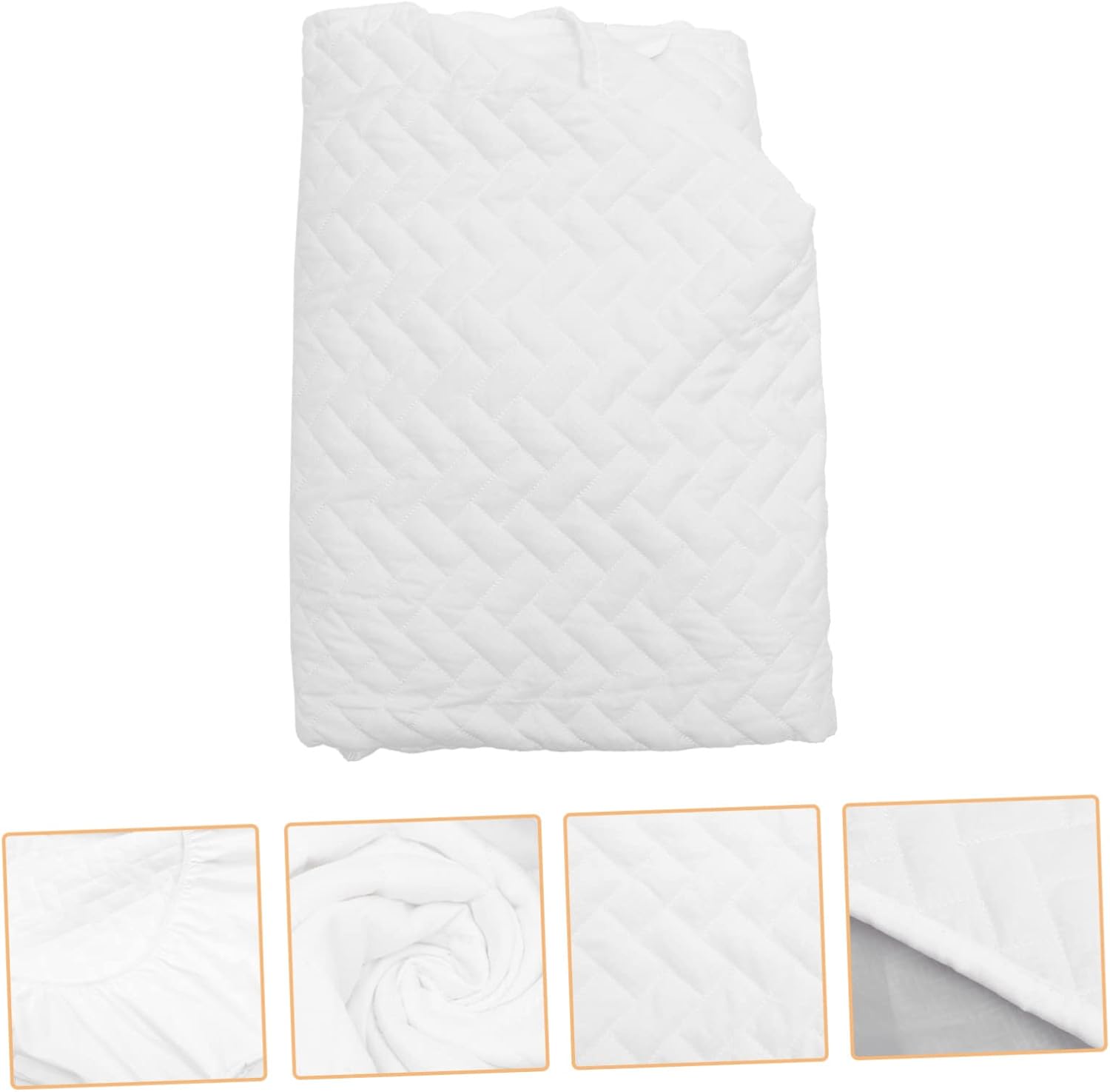 Cabilock Cotton Fitted Sheet for Twin Mattress Soft Non- Protector with for Standard for Hotel and Home Use