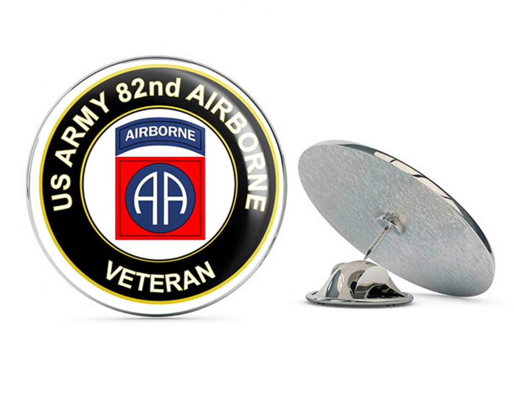 Veteran PinsU.S. Army Veteran 82nd Airborne Metal 0.75" Lapel Hat Pin Tie Tack Pinback